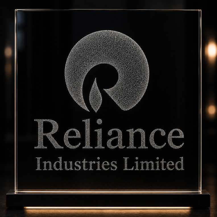 Reliance Industries Custom Marble & Glass Hand Hammered Art