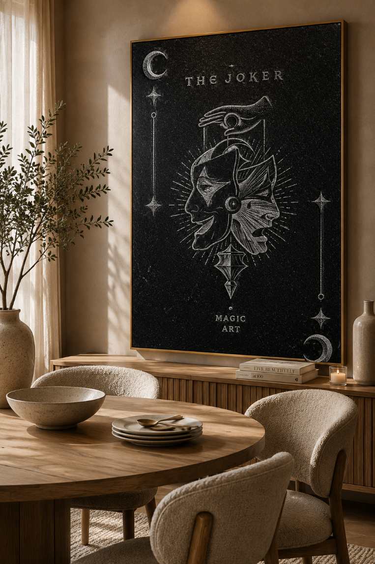 Personalized Image Hand Hammered Marble & Glass Art Portrait