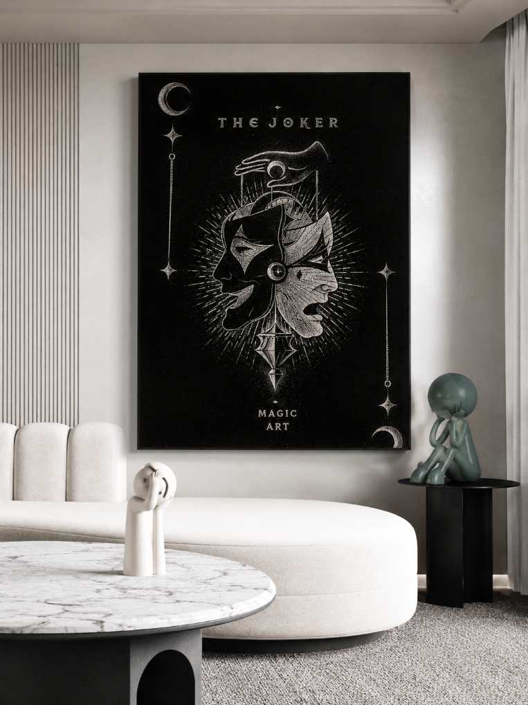 Personalized Image Hand Hammered Marble & Glass Art Portrait